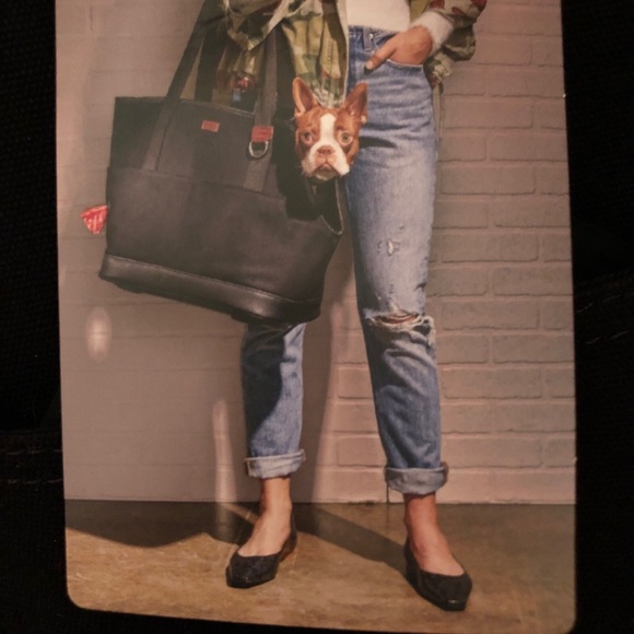 Reddy Canvas Dog Tote Carrier HEAVY DUTY with Built In Poop Bag Compartment NWT - Picture 1 of 9